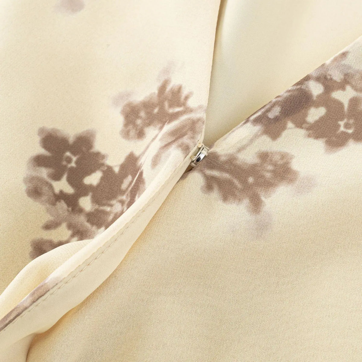Close-up of wrap front and back buton
