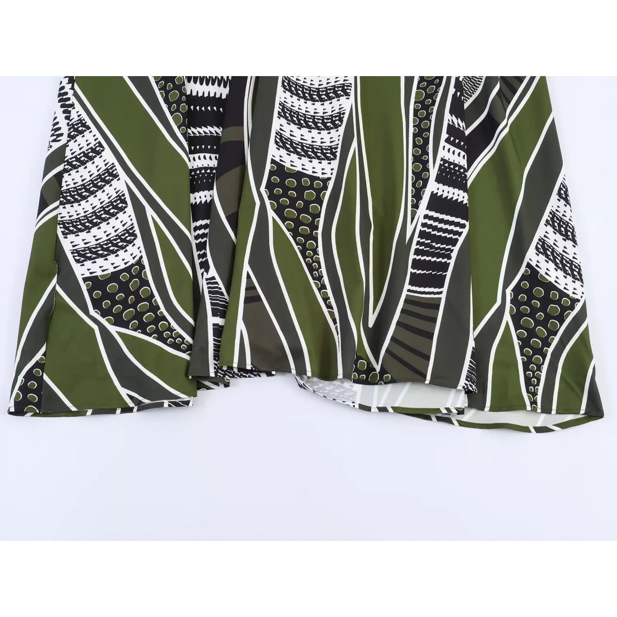 Close-up of skirt hem