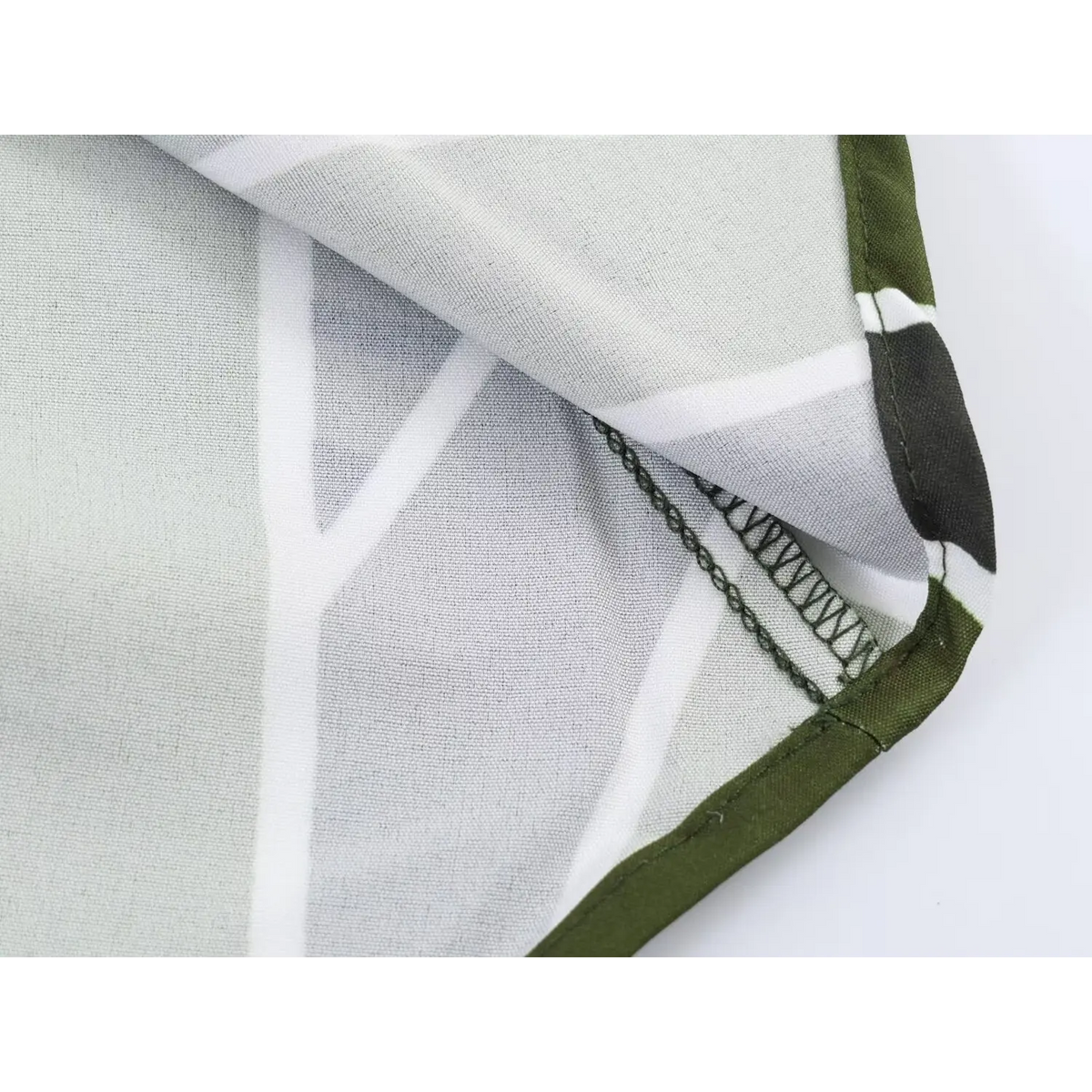 Close-up of interior overlock stitching