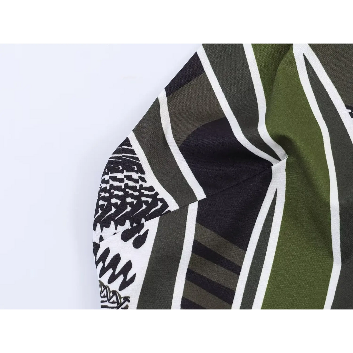 Close-up of geometric print fabric