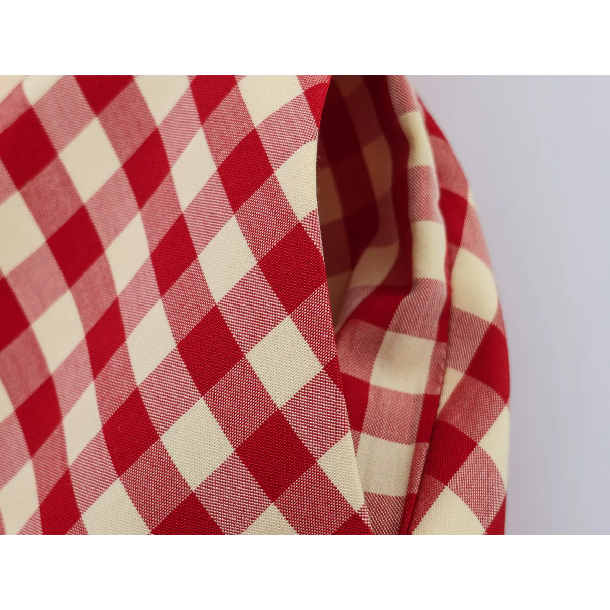 Close-up of side pocket opening