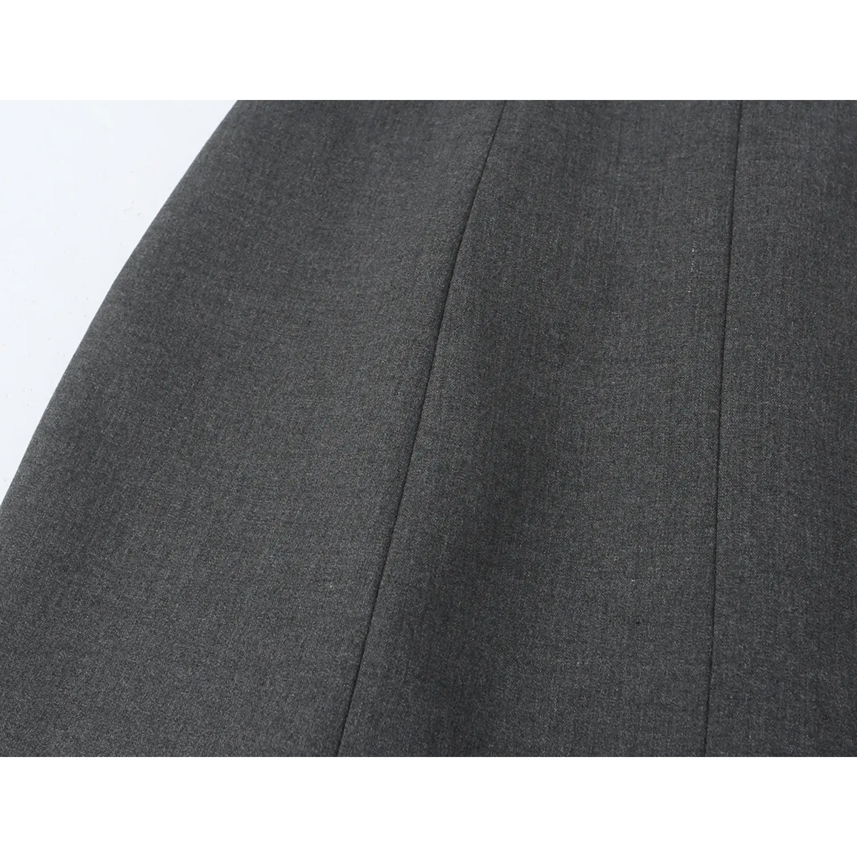 Close-up of princess seam and suiting fabric texture