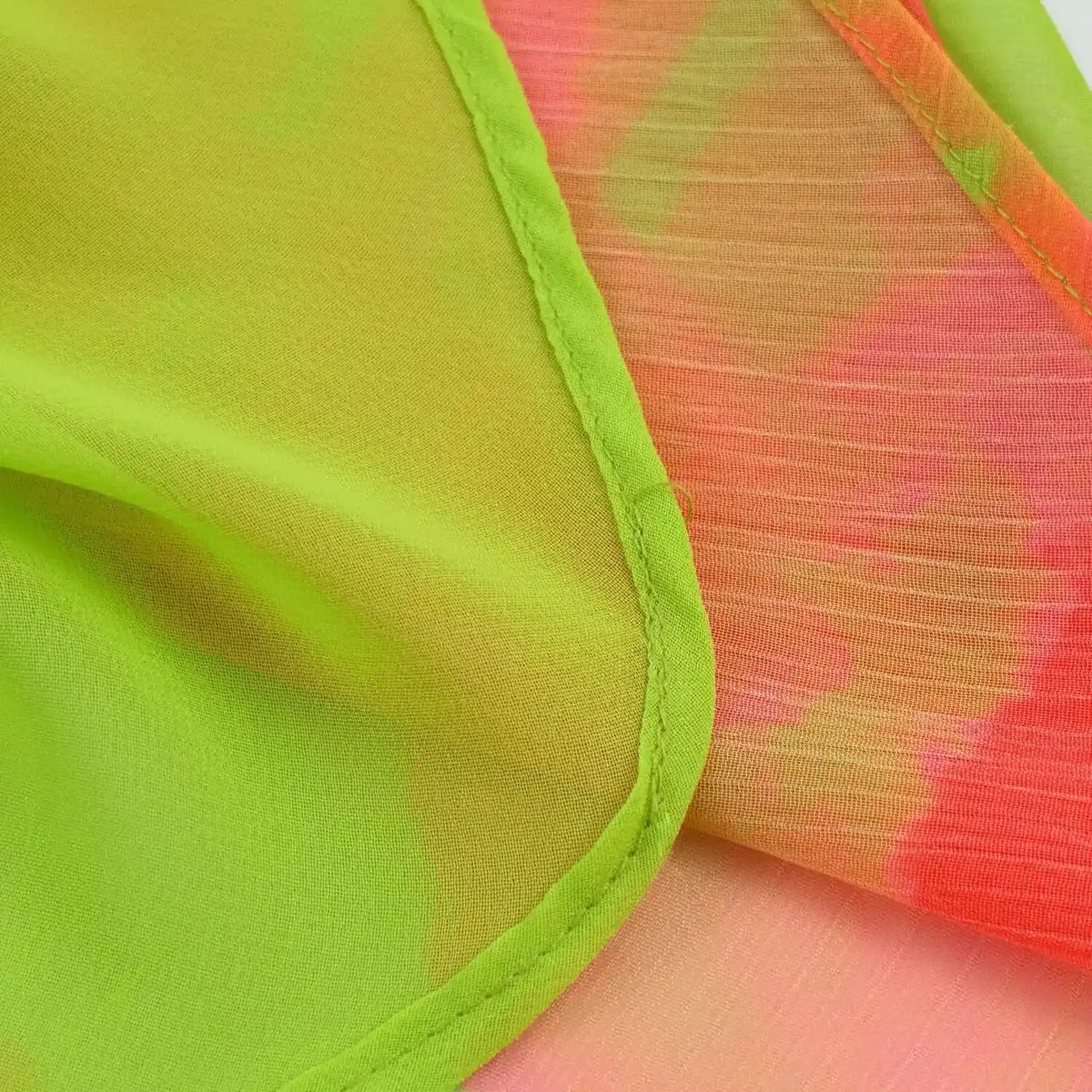 Close‑up of finished hem stitching detail