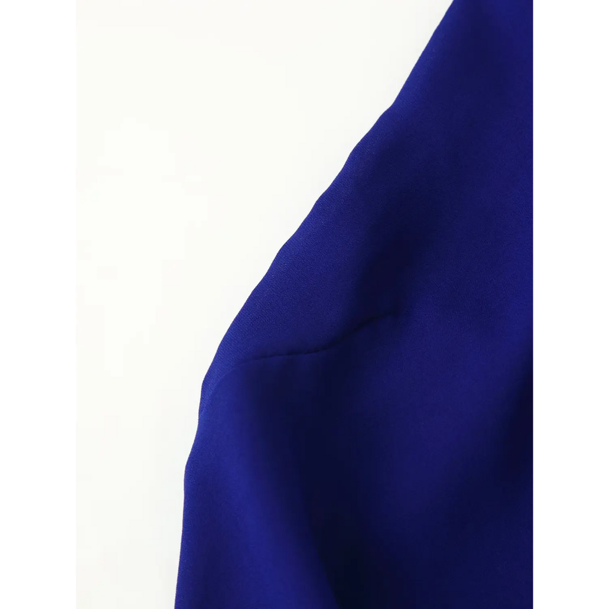 Close-up of armhole seam detail