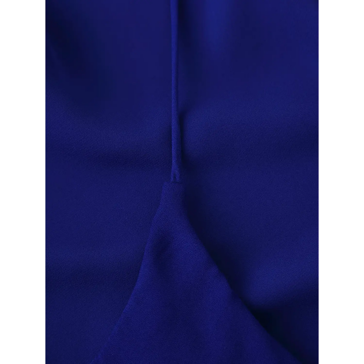 Close-up of back center seam detail