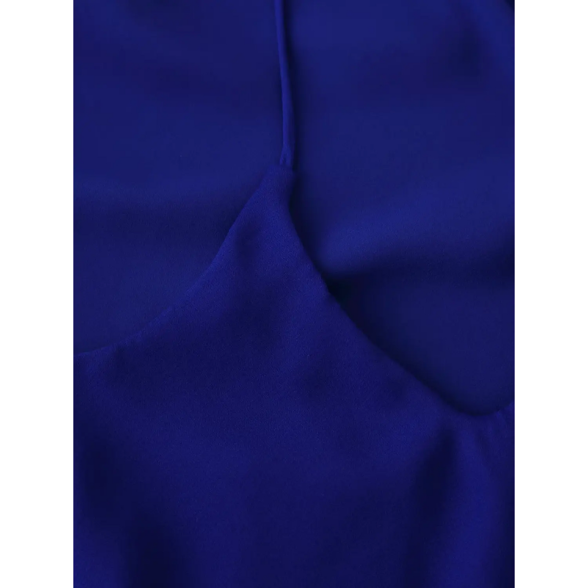 Close-up of open back V detail