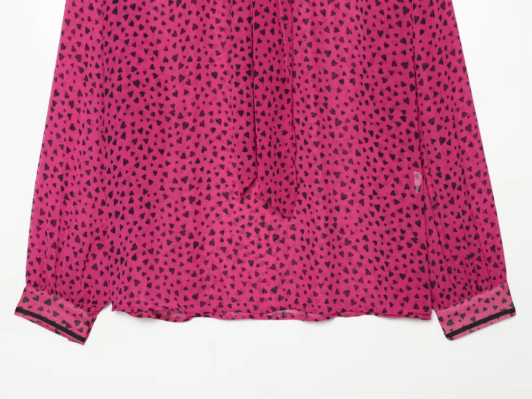 Flat lay of blouse hem and cuffs