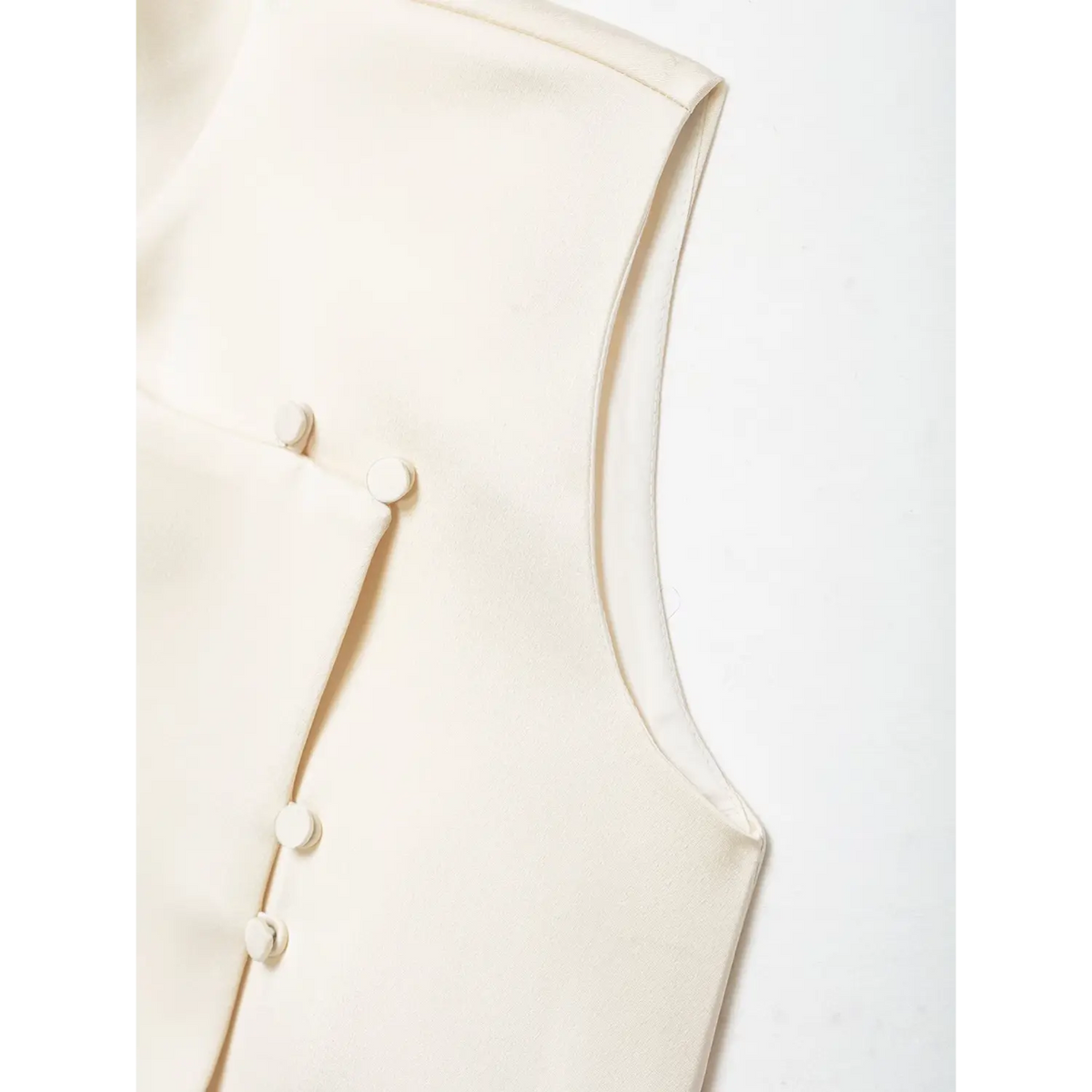 Close-up of armhole and bound edge