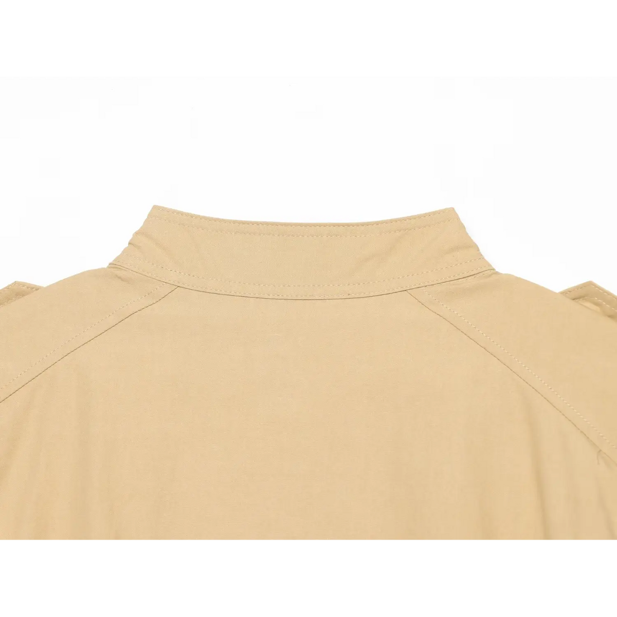 Close-up of back stand collar