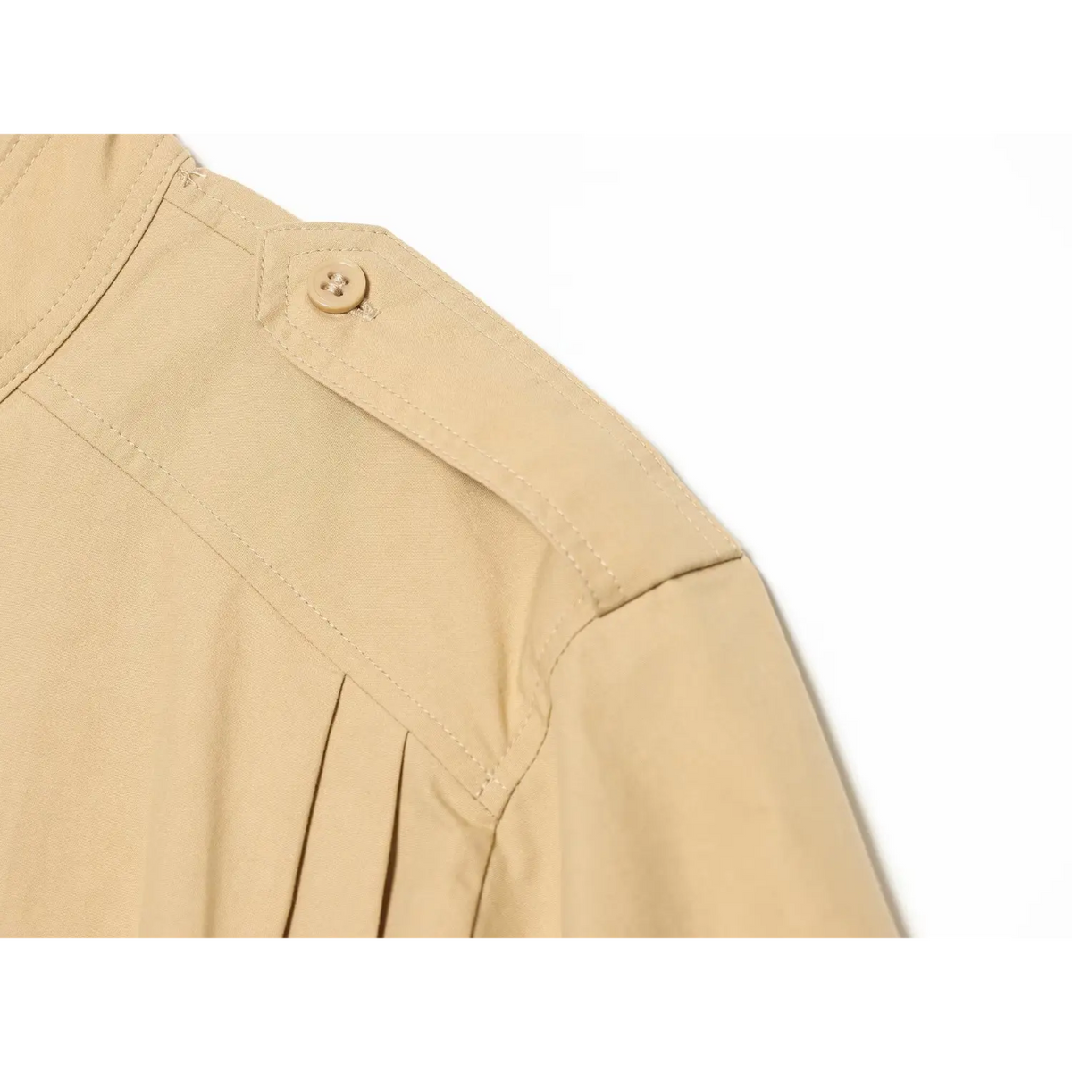 Close-up of shoulder epaulette button