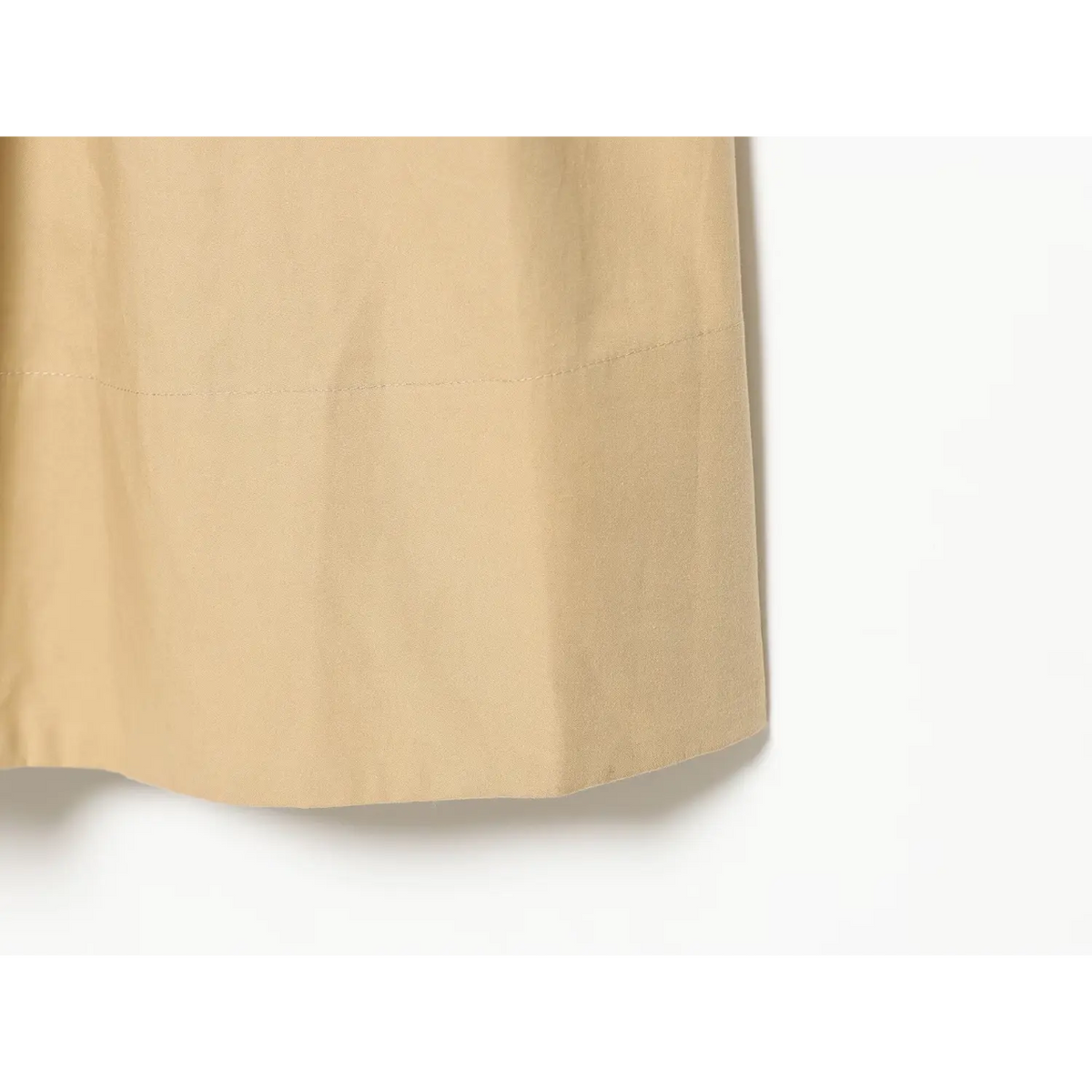 Close-up of hem stitching
