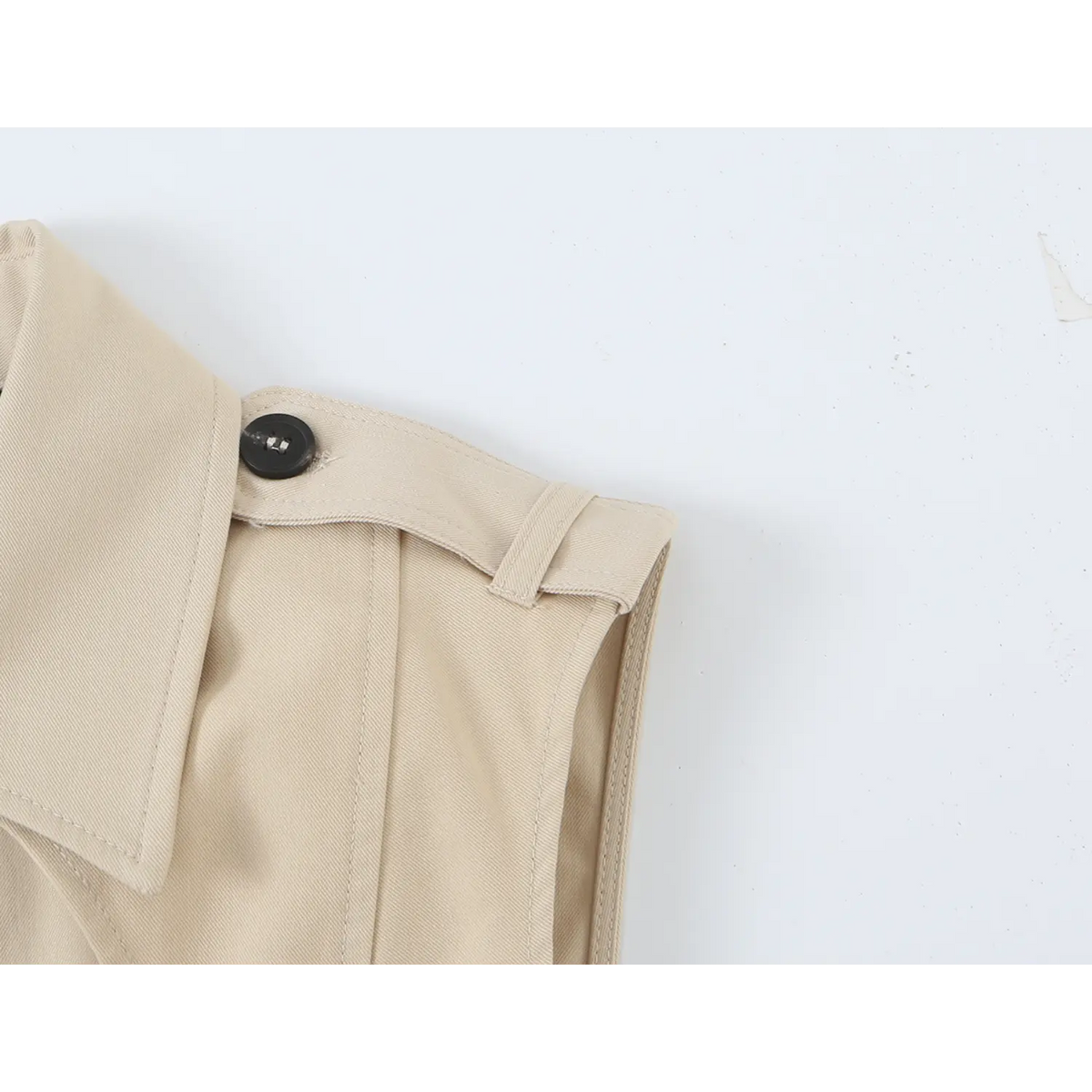 Close-up of shoulder epaulette button