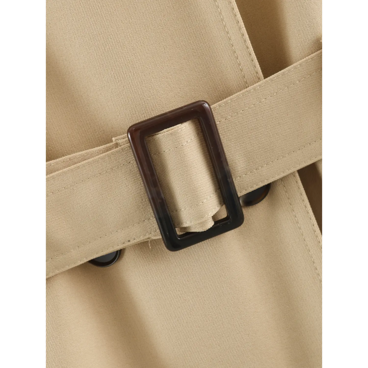 Close-up of belt buckle