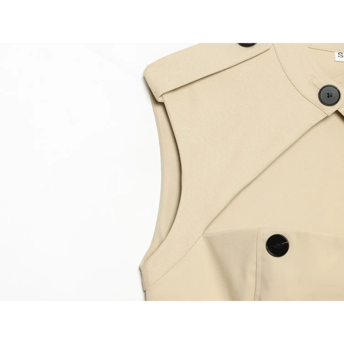 Close-up of armhole and epaulette