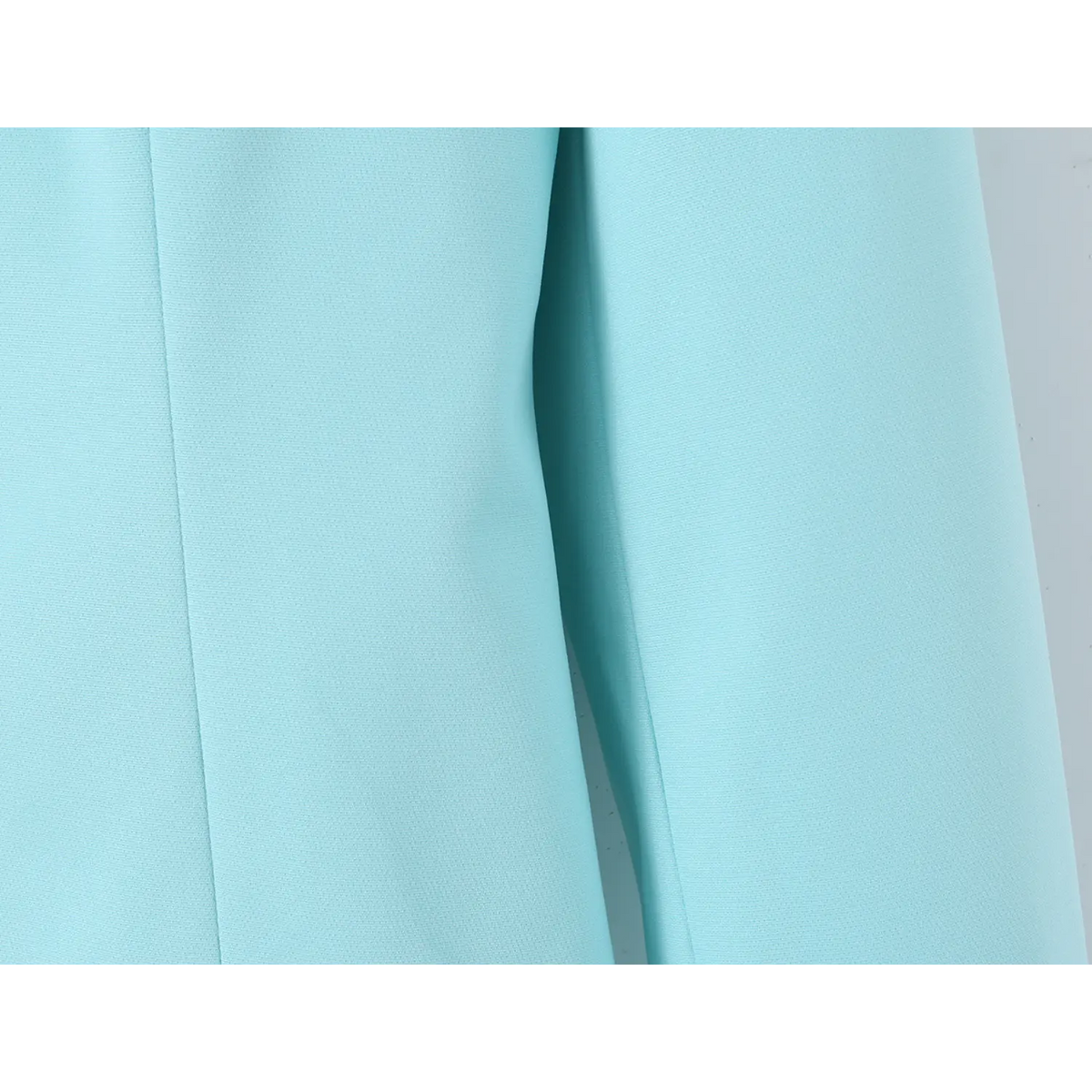 Close-up of long sleeve seam and fabric texture