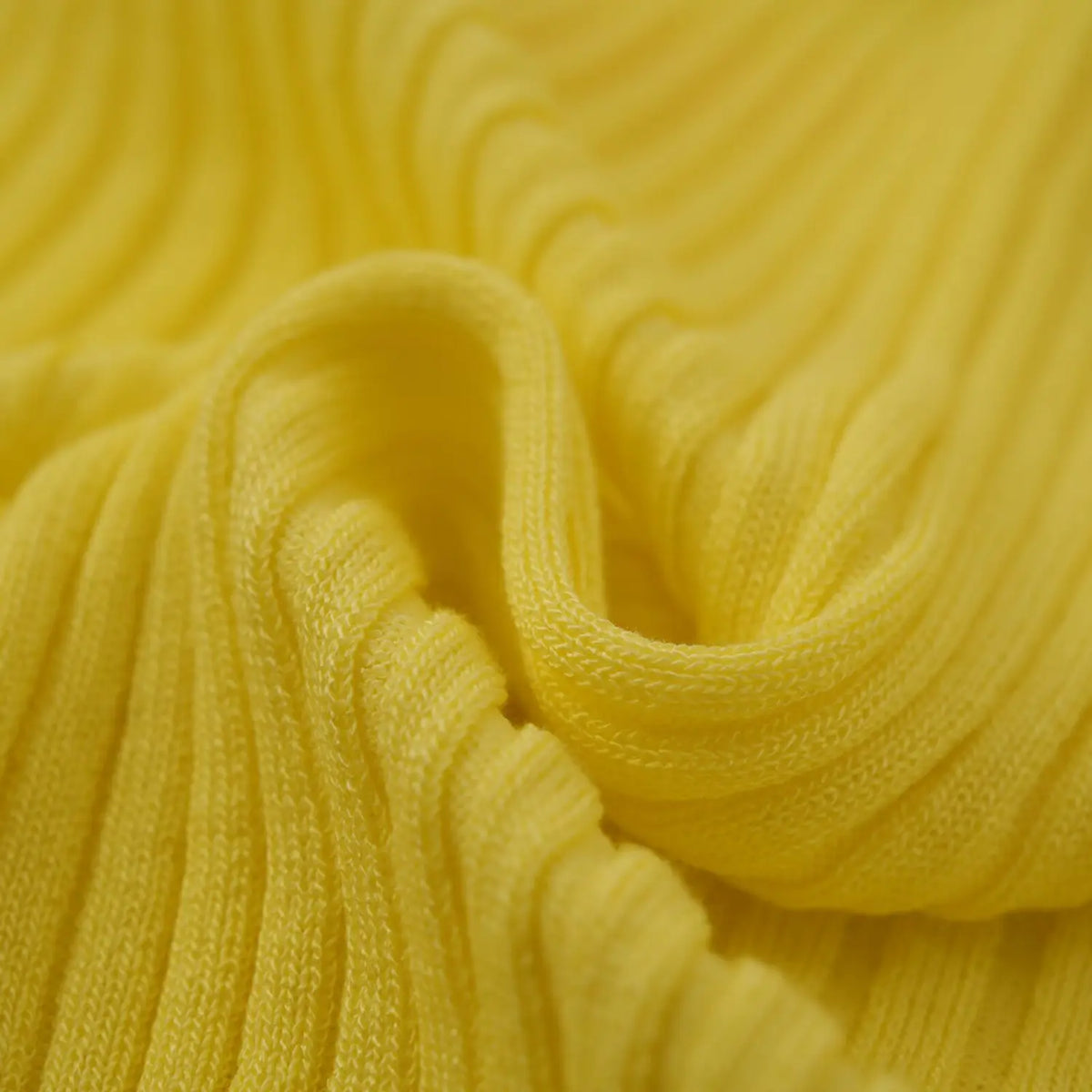 Close-up of soft ribbed knit texture