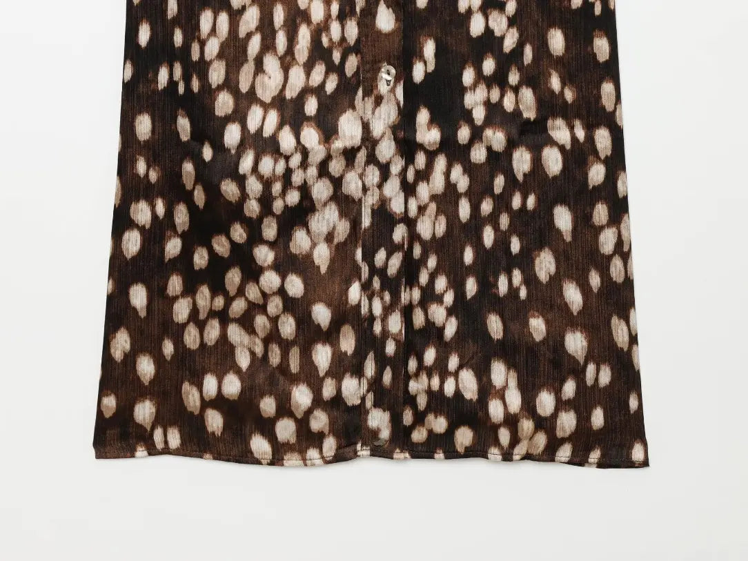 Close-up of straight midi hem