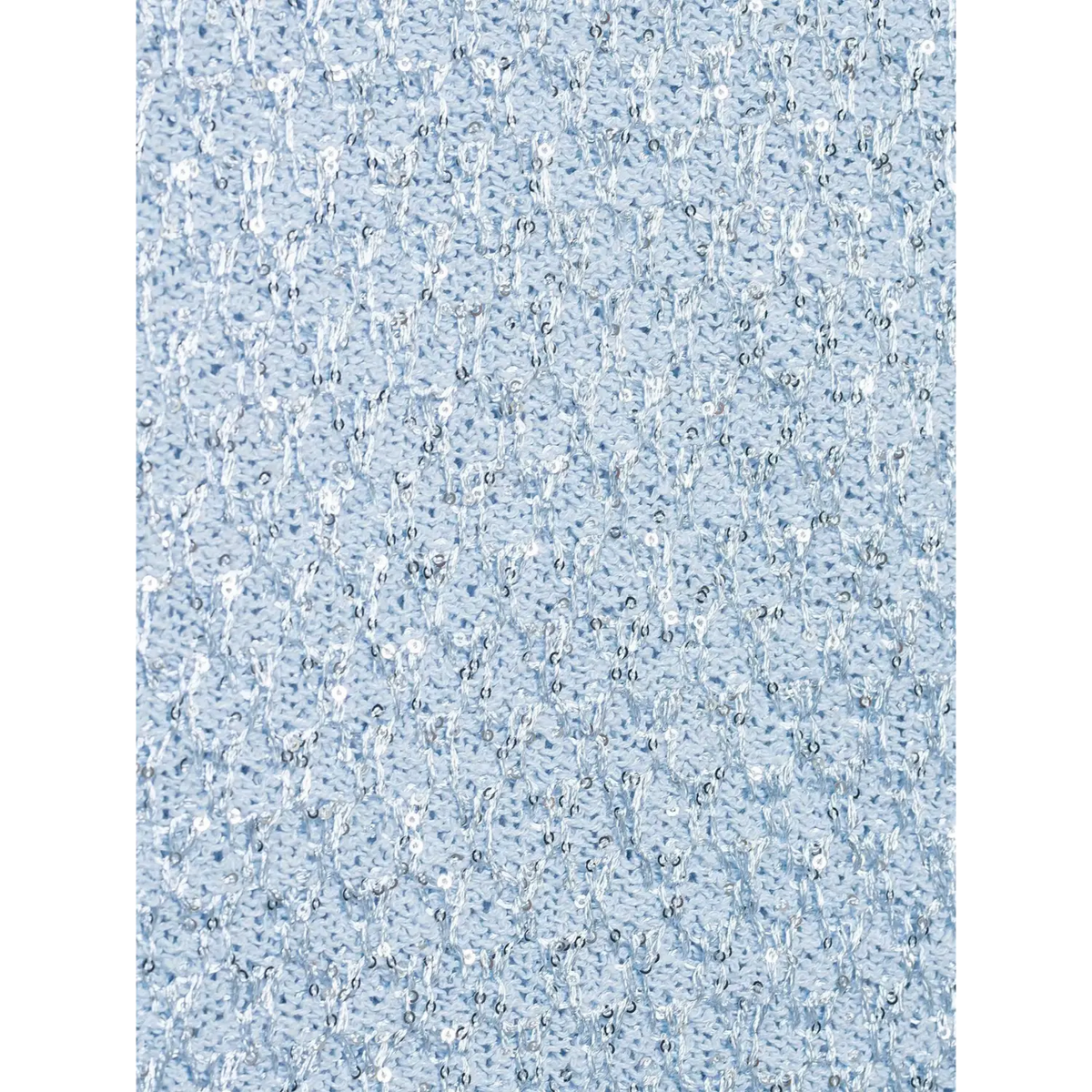 Close-up of sequin knit fabric texture