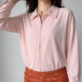 Women modeling light pink collared zip up cropped jacket daily look