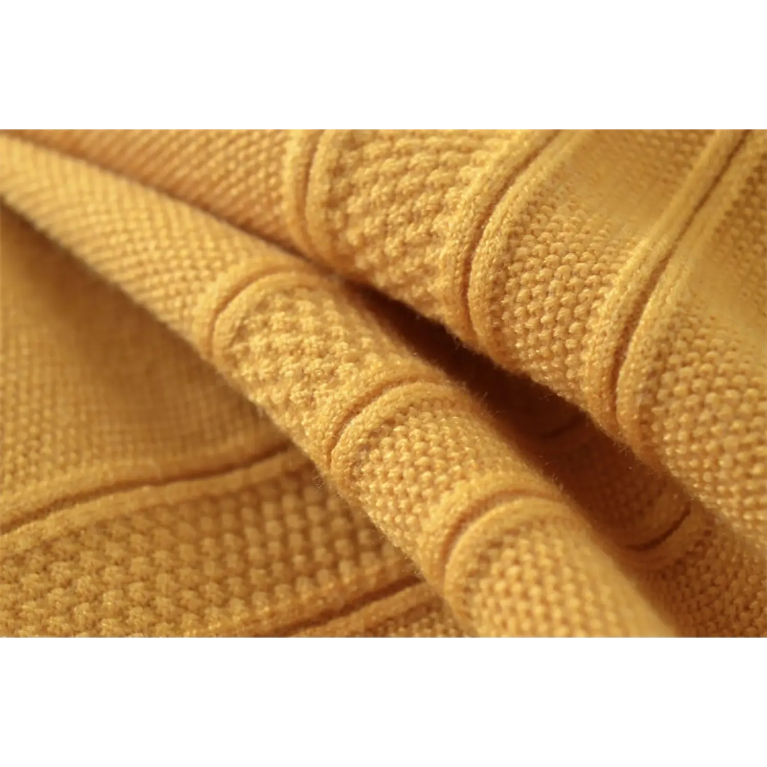 Mustard yellow halter ribbed knit mini dress full back model shot, strapless open back stretch knit, white door home indoor outfit photo