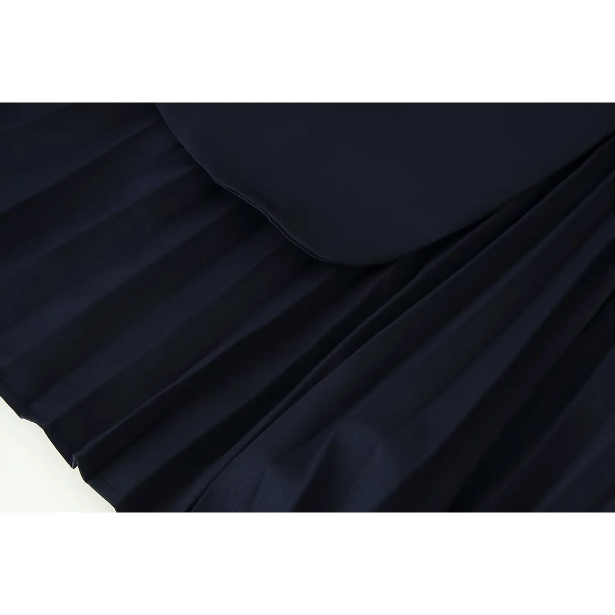 Close-up of pleated skirt texture