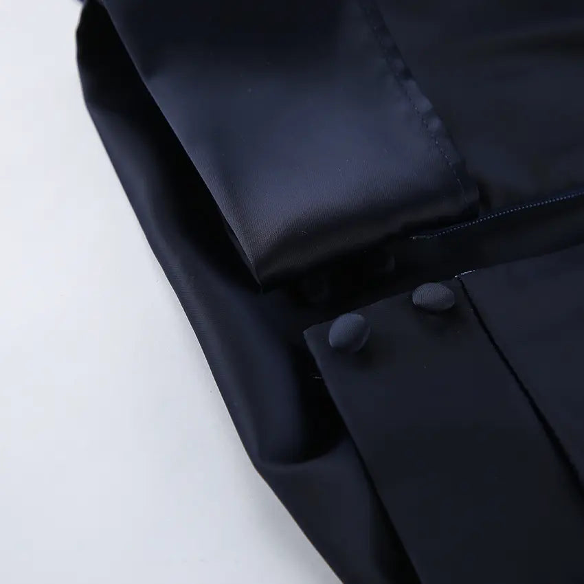 Close-up of cuff buttons