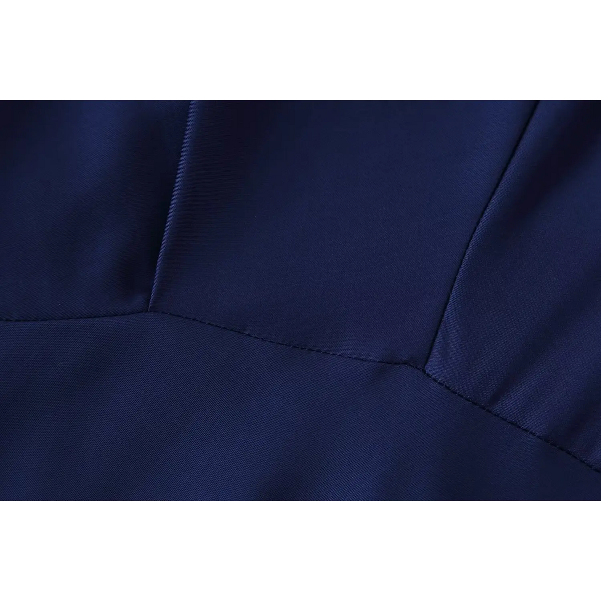 Close-up of waist seam construction