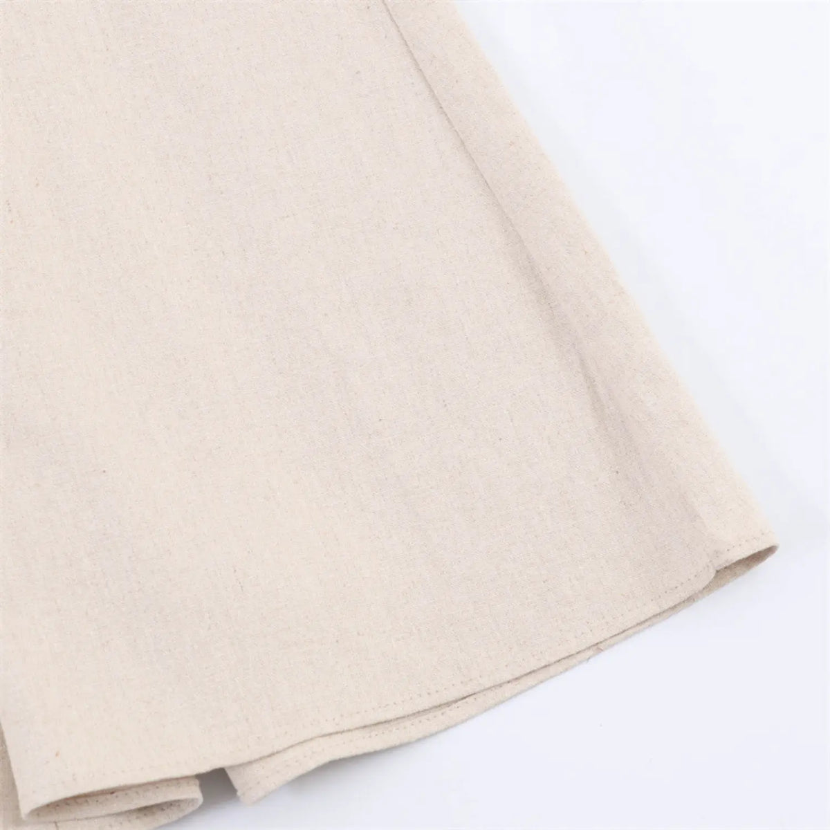 Close-up of skirt side hem