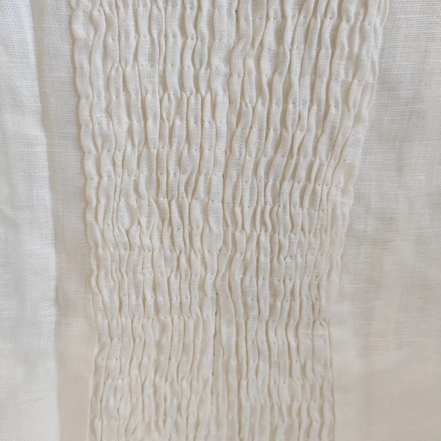 off-white-linen-cami-top-smocked-panel-closeup