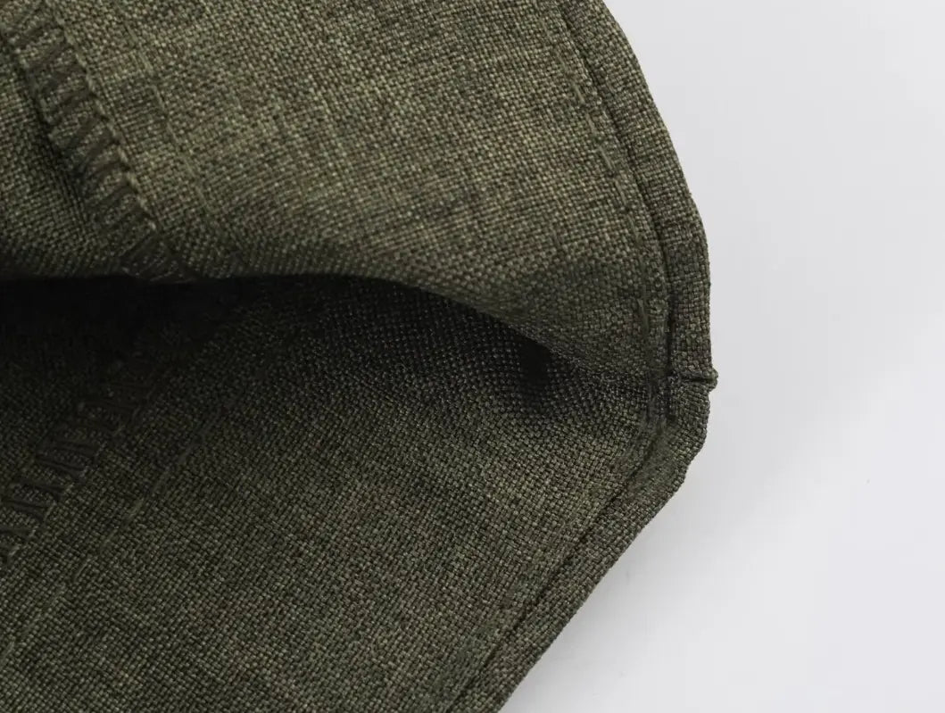 Close-up of inside hem stitching