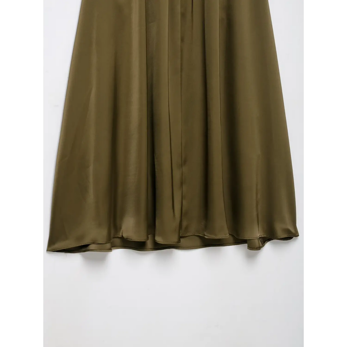 Close-up of layered skirt hem