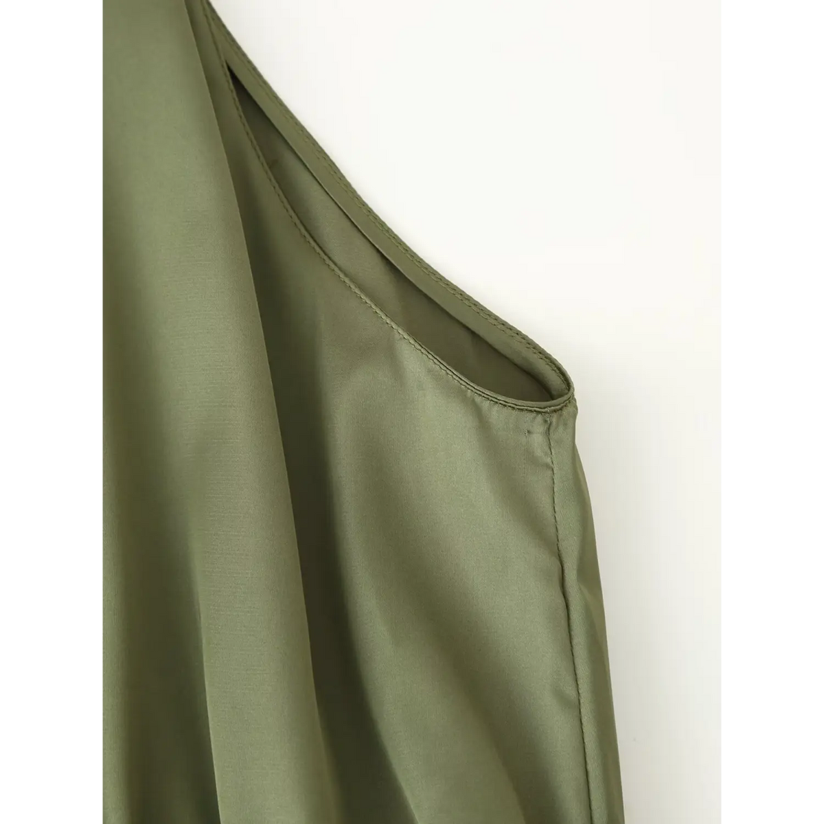 Close-up of armhole seam detail