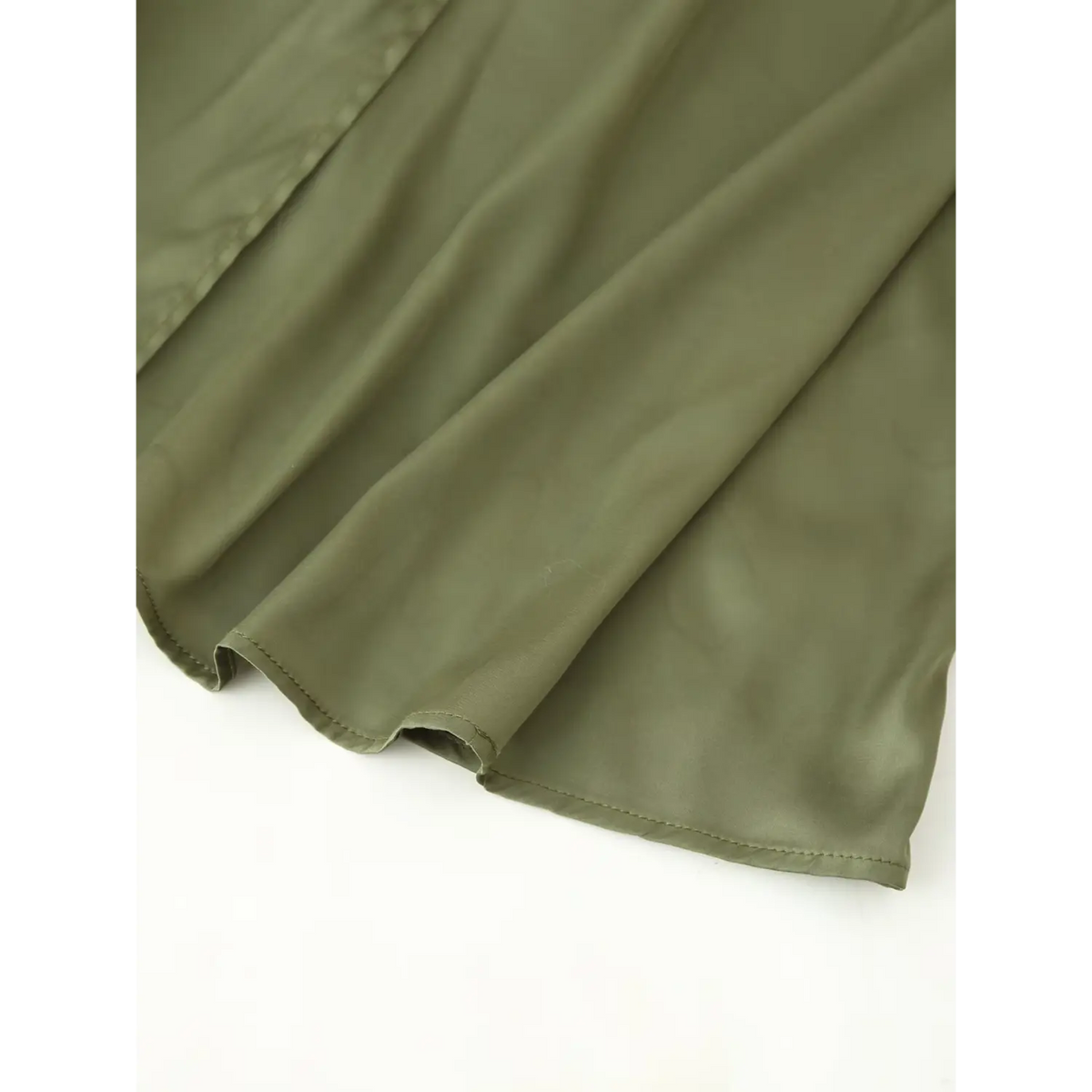 Close-up of skirt hem