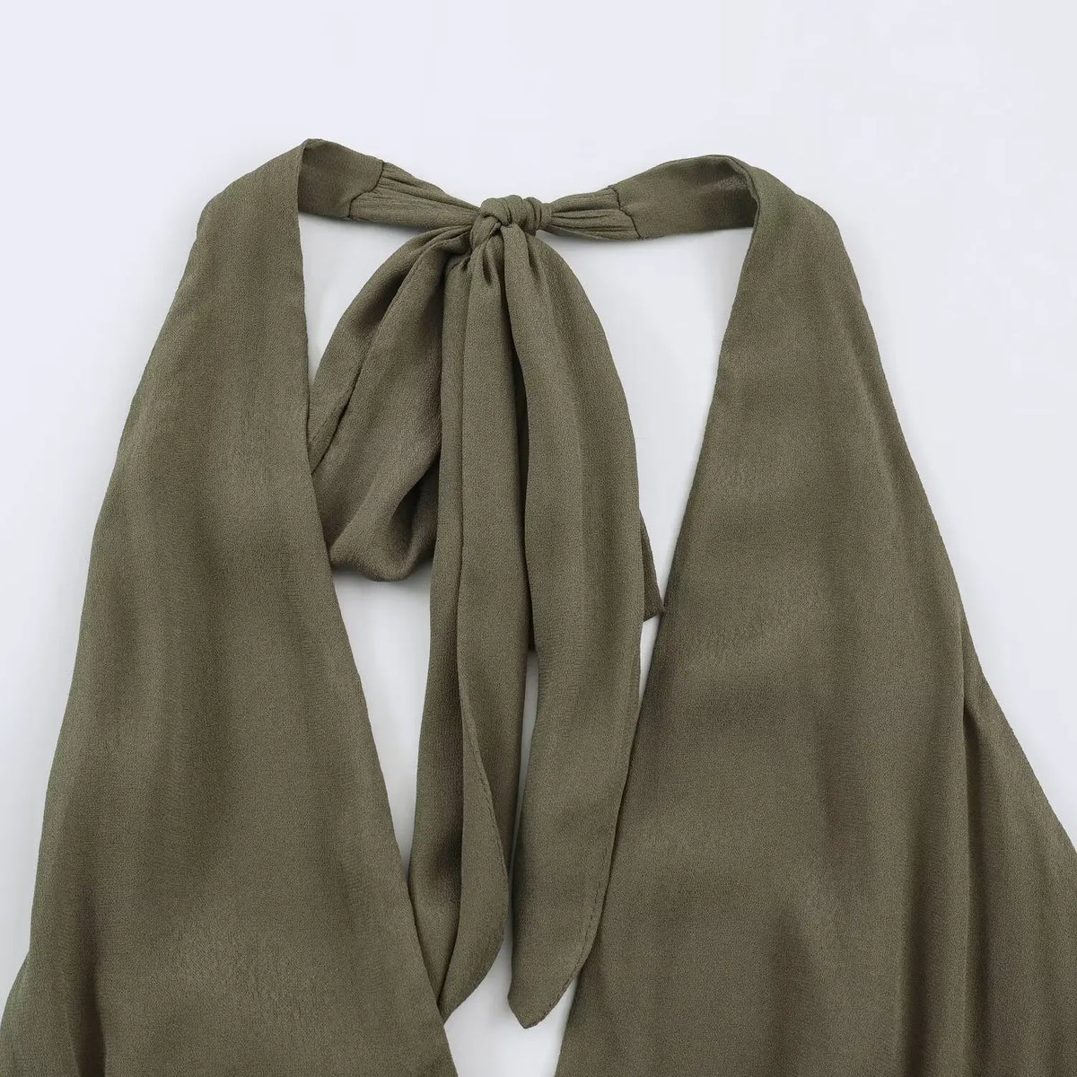 Close-up of halter neck tie