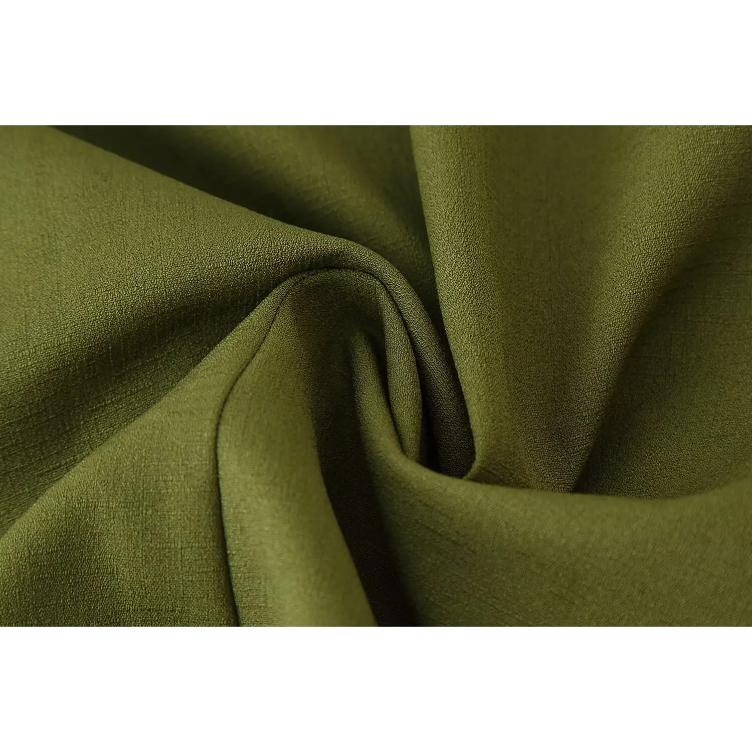 Woven suiting fabric drape close-up, fine matte textured weave, soft tailored material