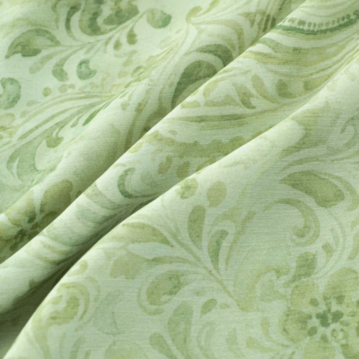 Close-up of paisley print fabric texture