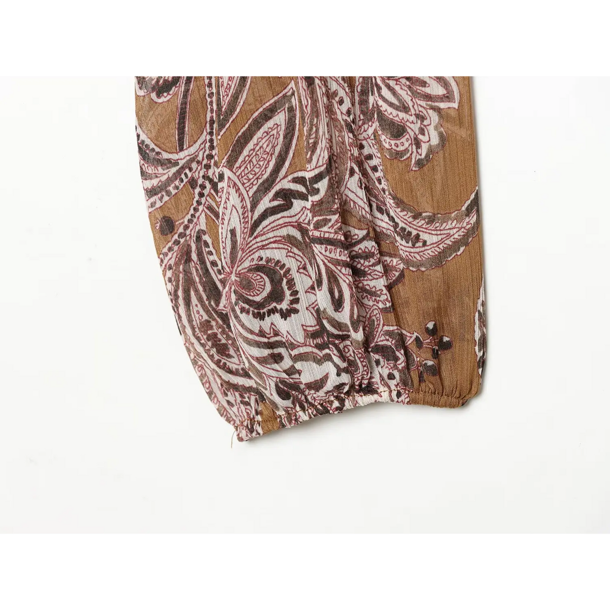 Close-up of elasticated balloon cuff