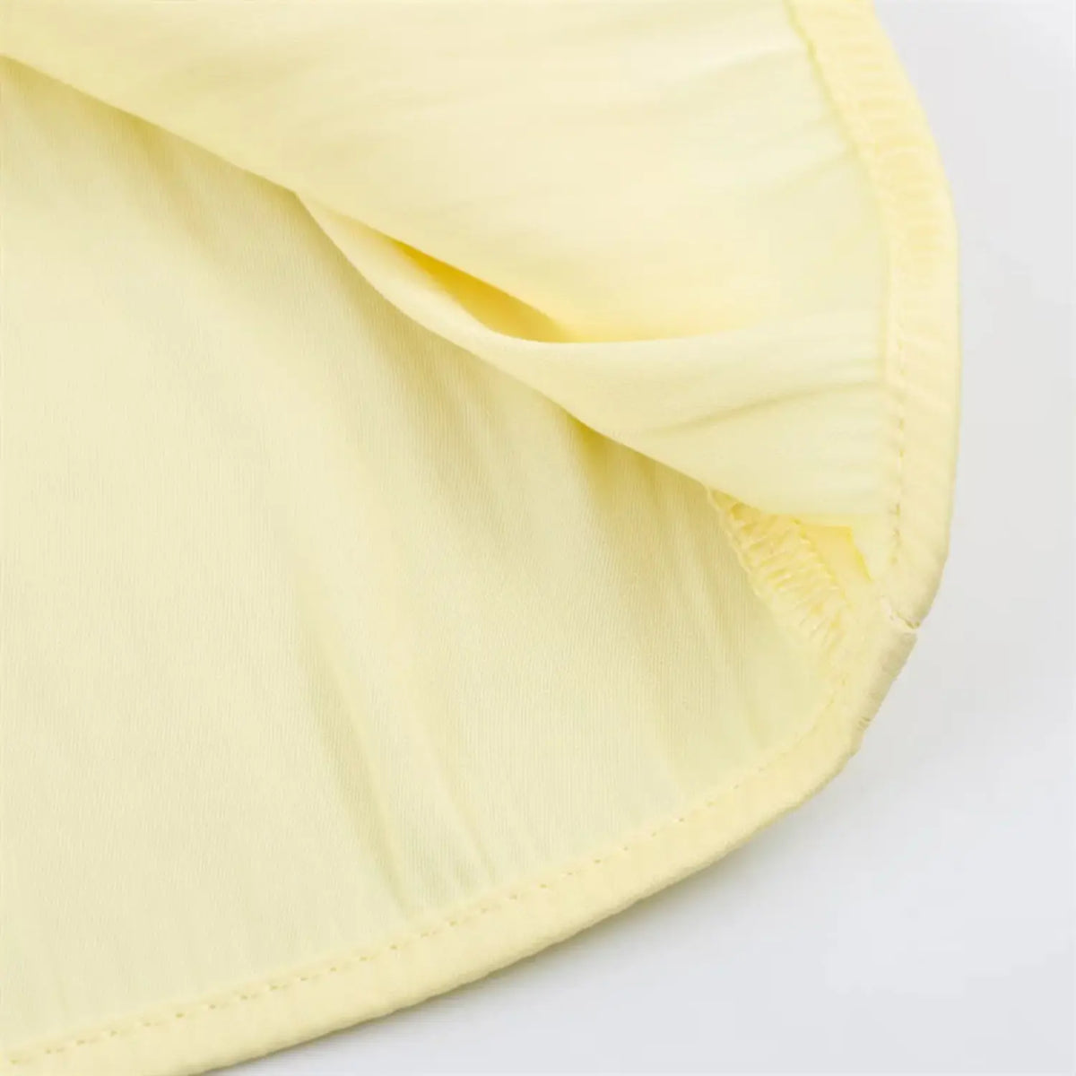 Partial view of soft inner lining fabric