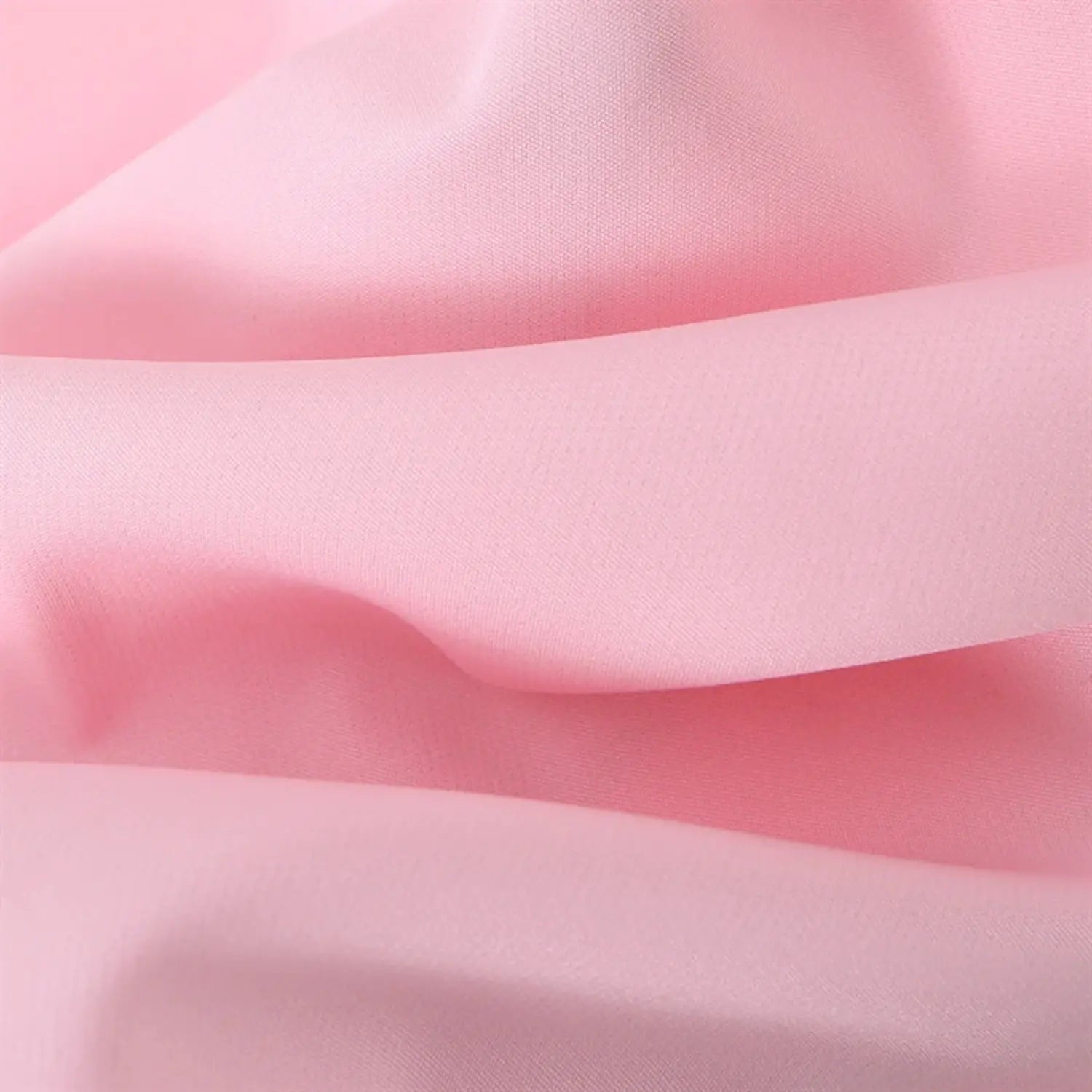 Fabric partial shot, soft woven suiting texture, natural folds, slight matte finish, pale pink smooth drape