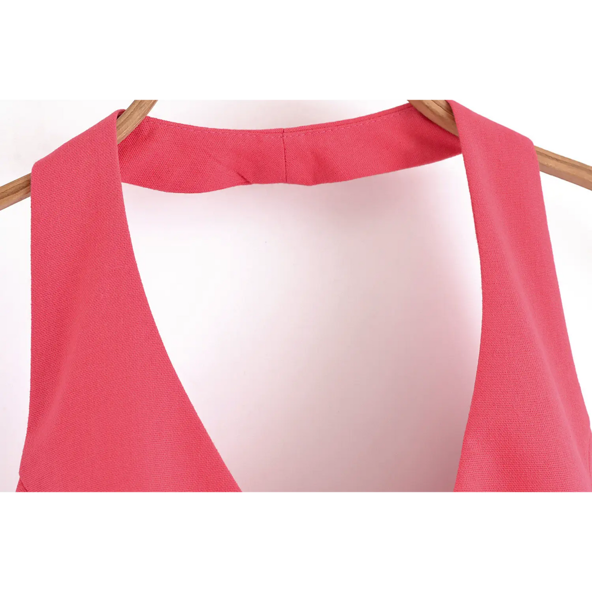 Close-up of halter neck strap
