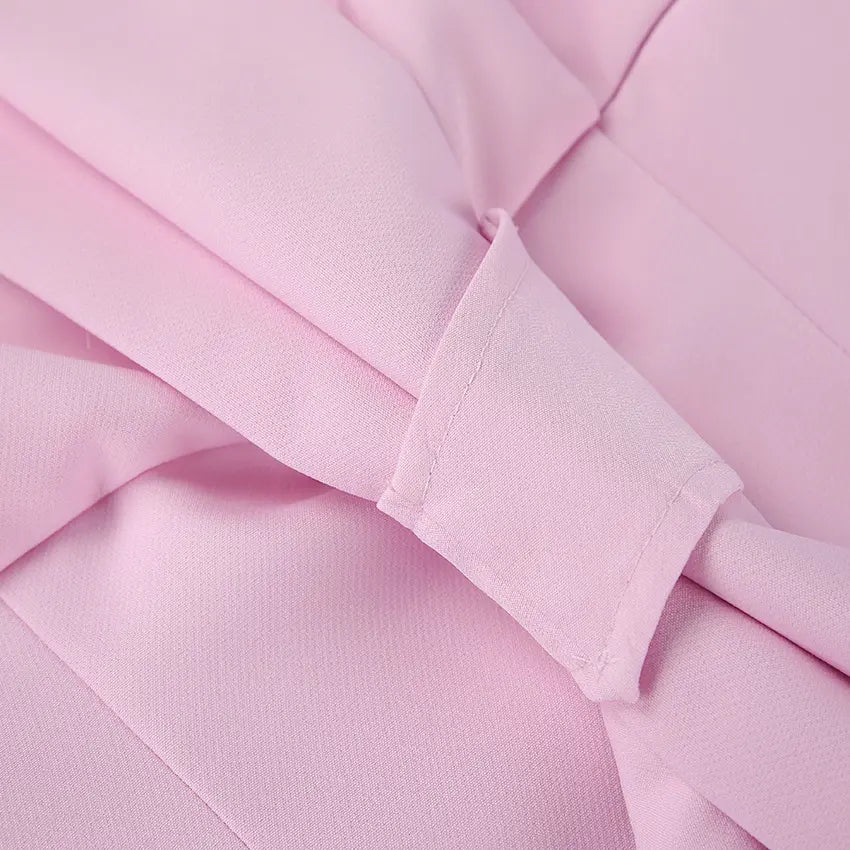 Close-up of tie knot and fabric detail