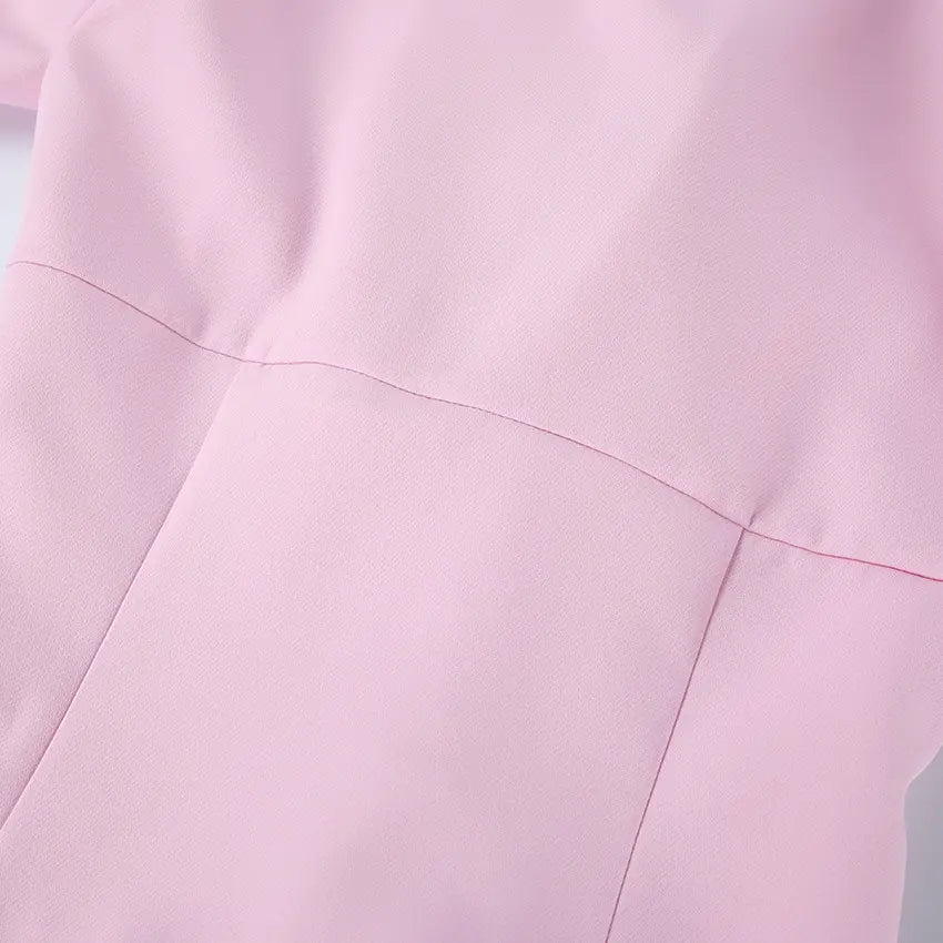 Close-up of princess seam