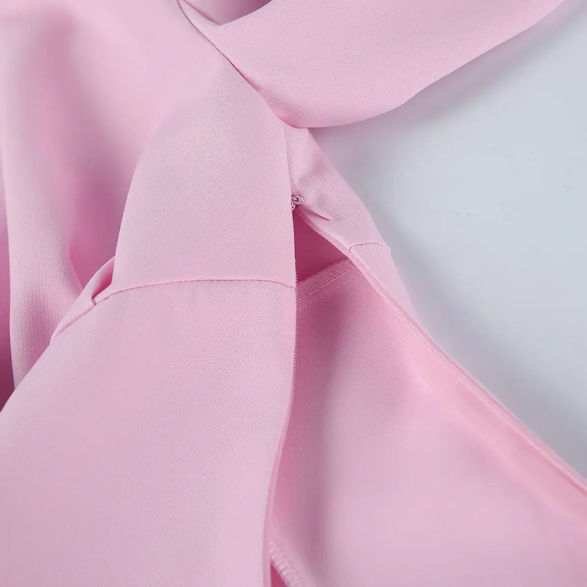 Close-up of side invisible zipper