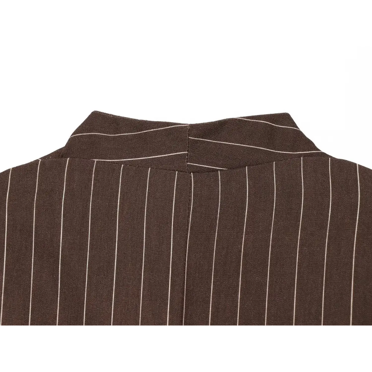 Close-up of back neck seam