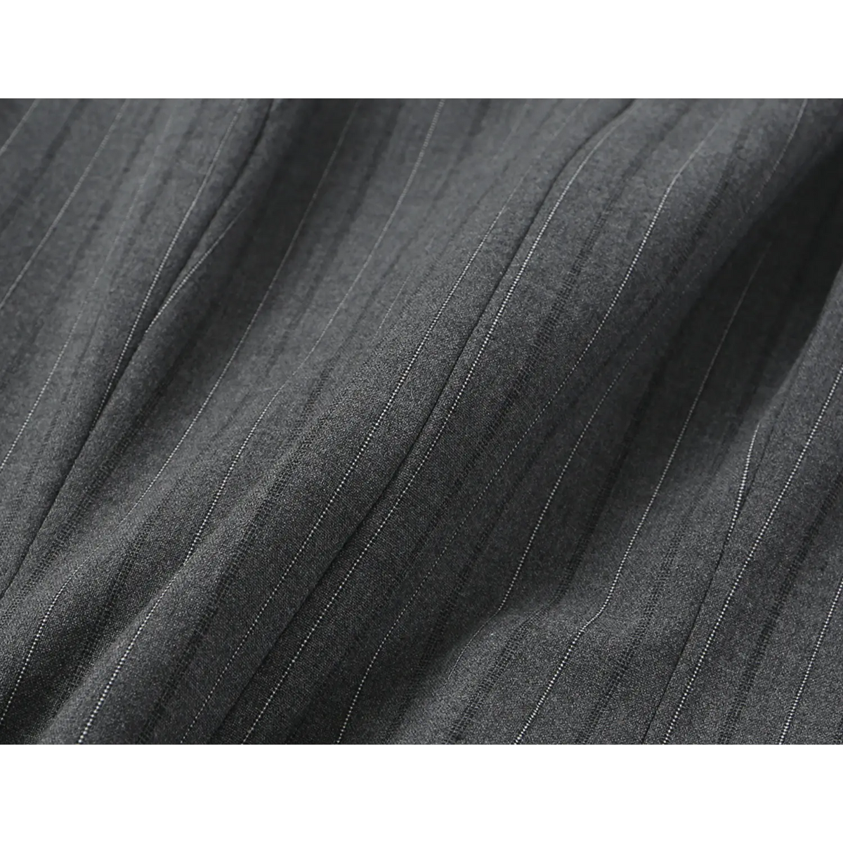 Close-up of pinstripe suiting fabric texture