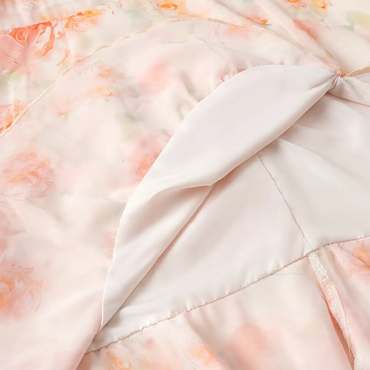 Close-up of solid lining and interior seam detail