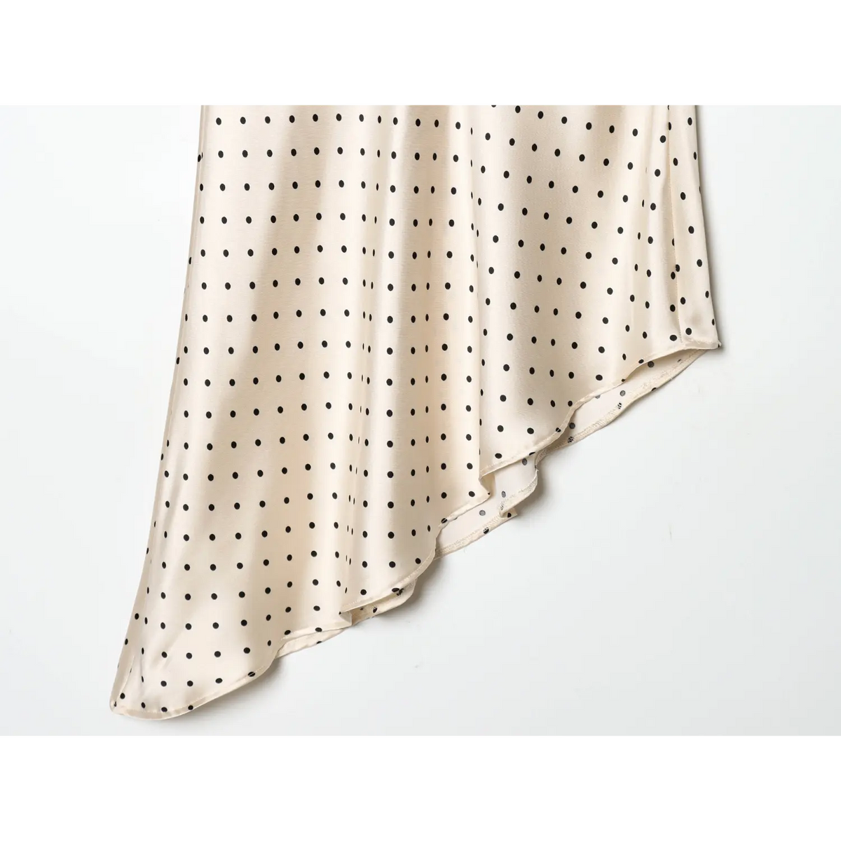 Close-up of uneven handkerchief hemline
