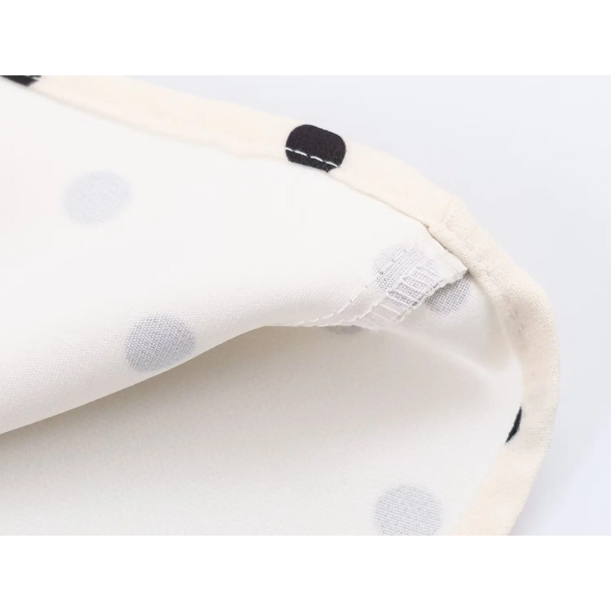 Close-up of inner lining and hem binding