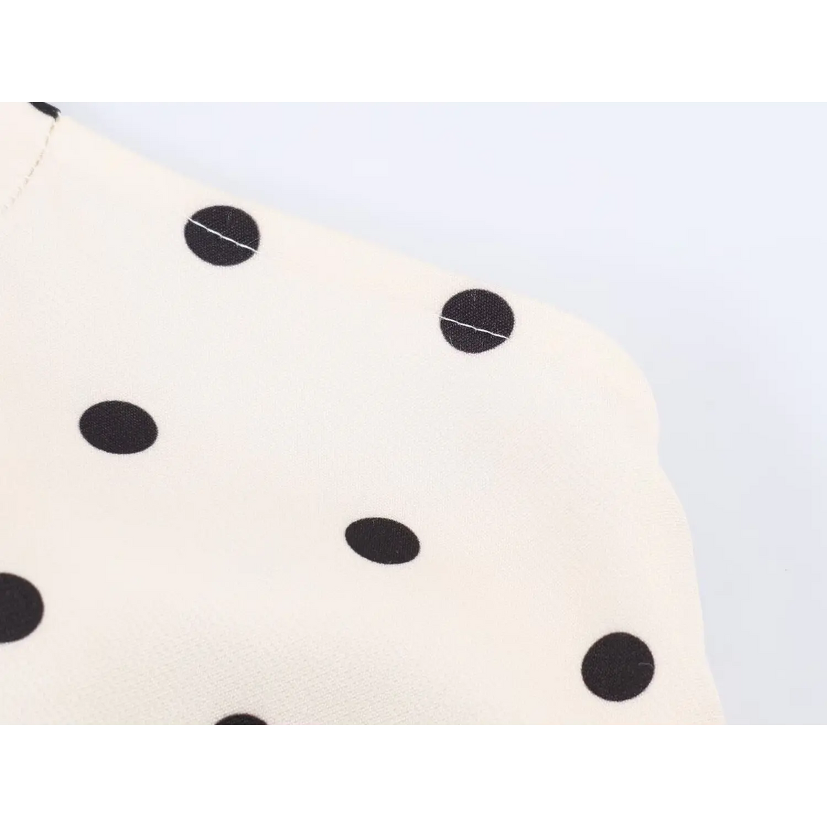Close-up of shoulder seam detail
