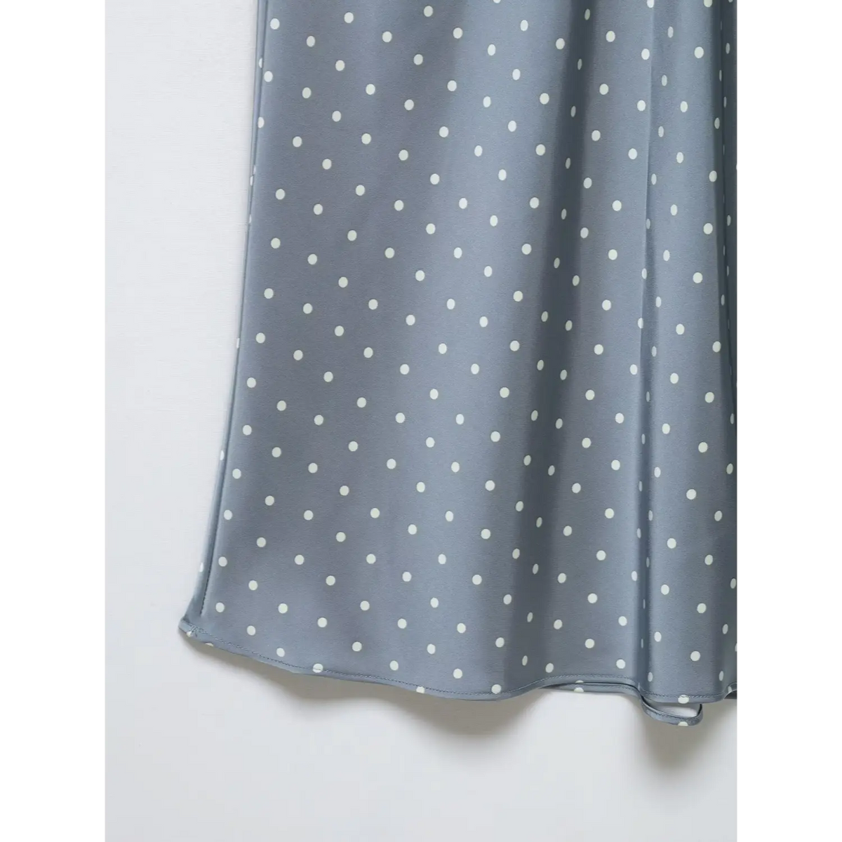 Close-up of rolled hem stitching